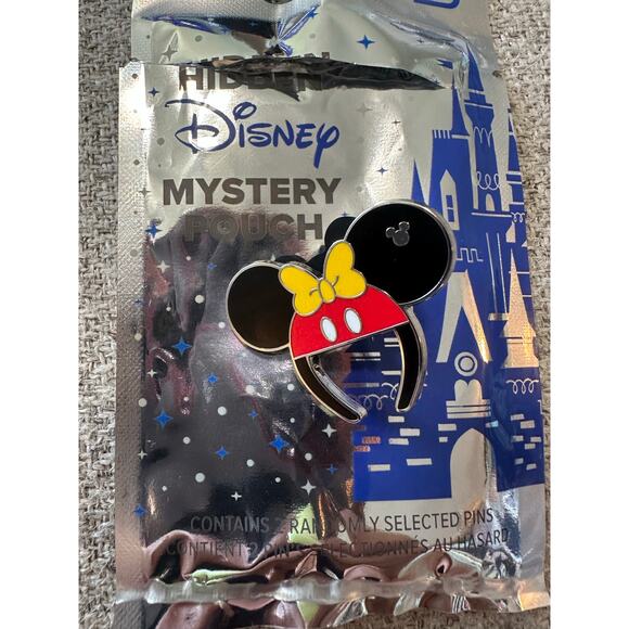 Hidden Disney mystery pouch pin Minnie Mouse Ears - Picture 1 of 2